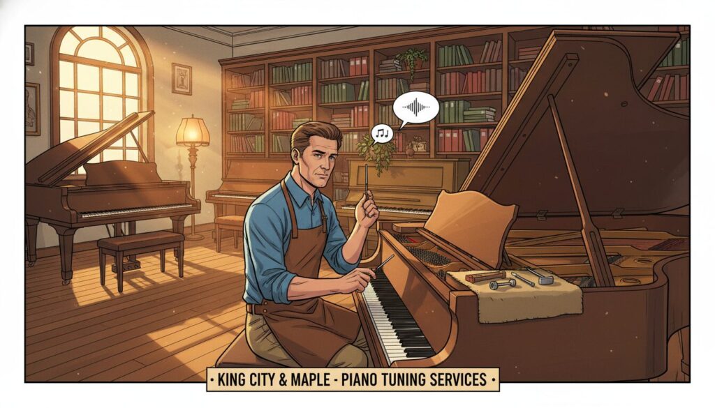 Piano tuners near me in King city and maple