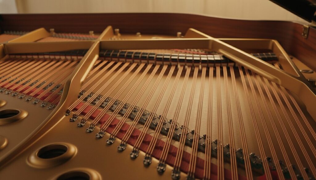 What are strings in a piano?